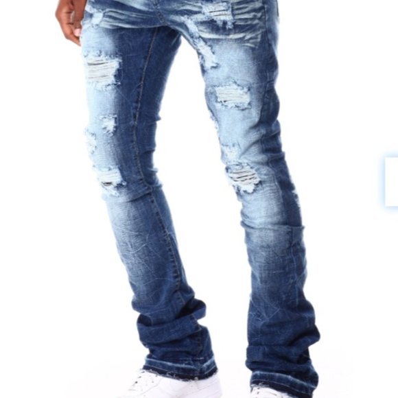 Brand new stacked jeans ordered from Dr jays - Picture 1 of 4